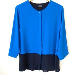 The Limited Layered Career Tunic Blouse Size Large